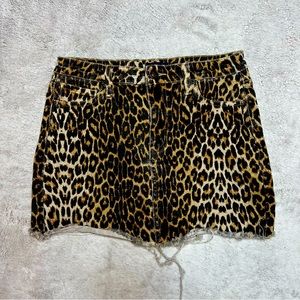 Angel Kiss Mini Skirt Leopard Medium